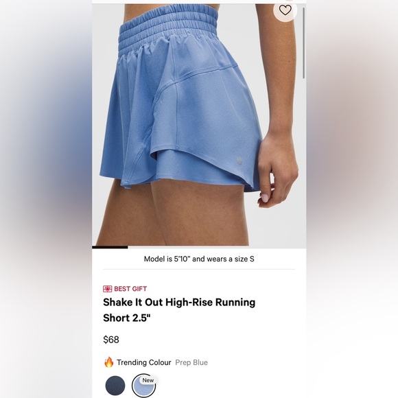 Lululemon shake it out HR running shorts - Picture 4 of 4